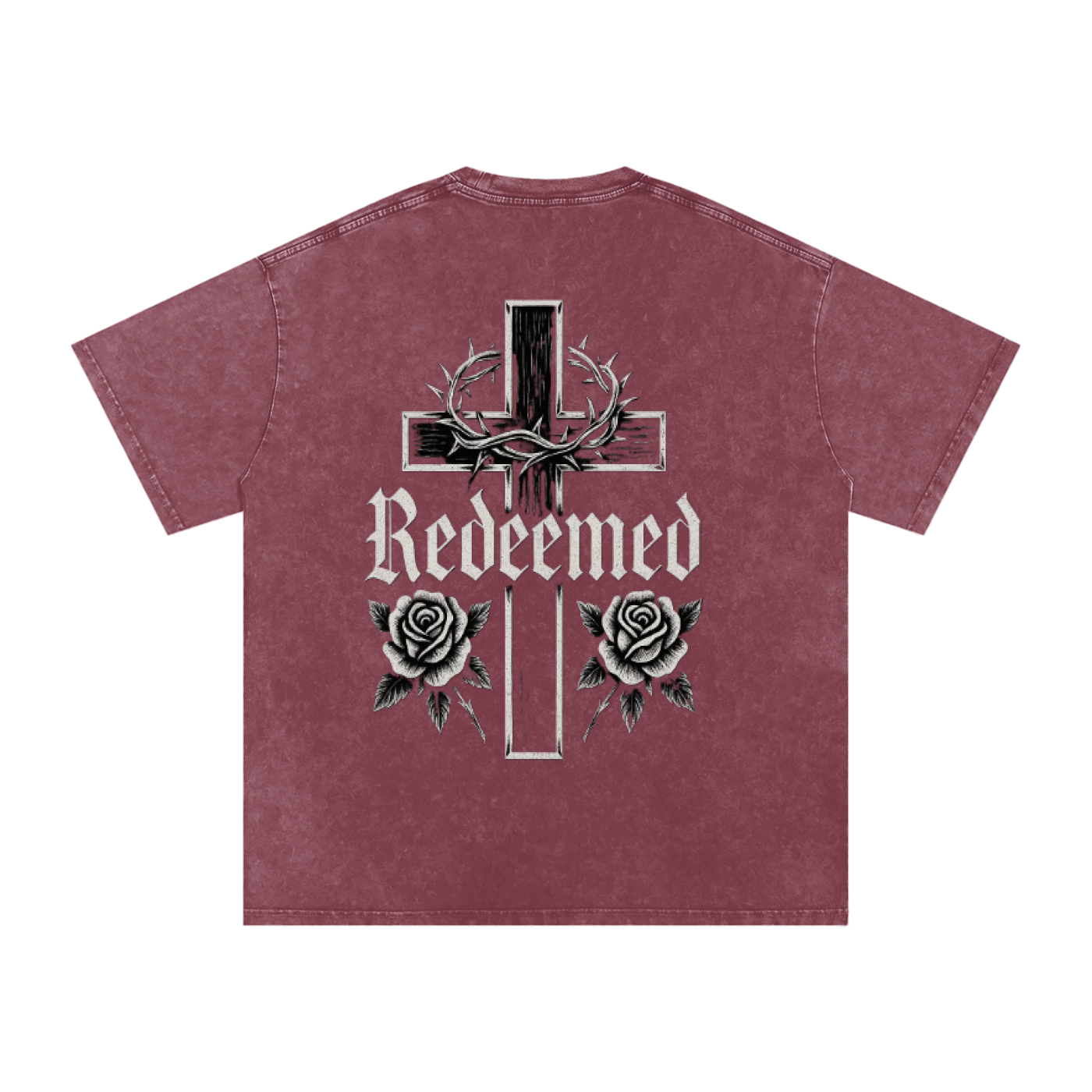 Snow Washed Oversized Cotton T-Shirt