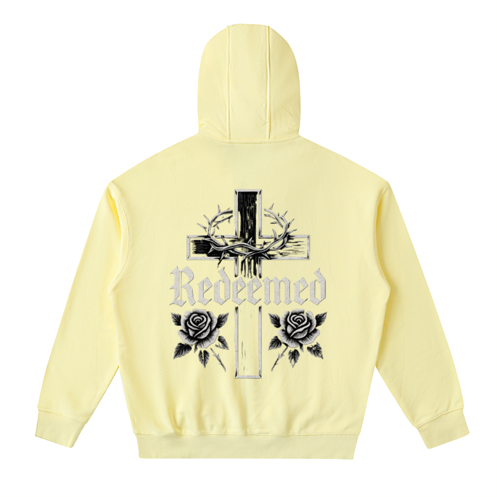 Drop-Shoulder Zip Up Hoodie