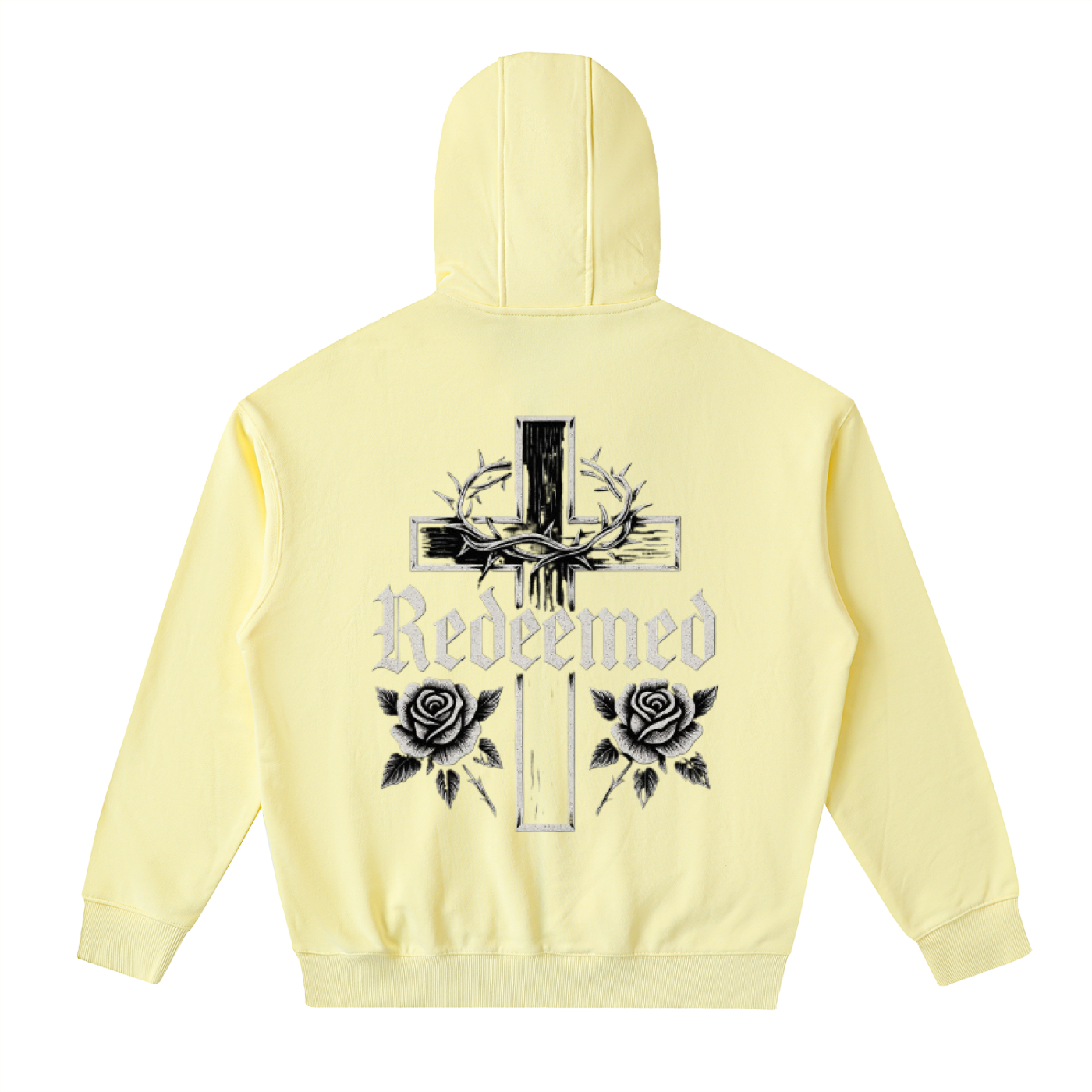 Drop-Shoulder Zip Up Hoodie