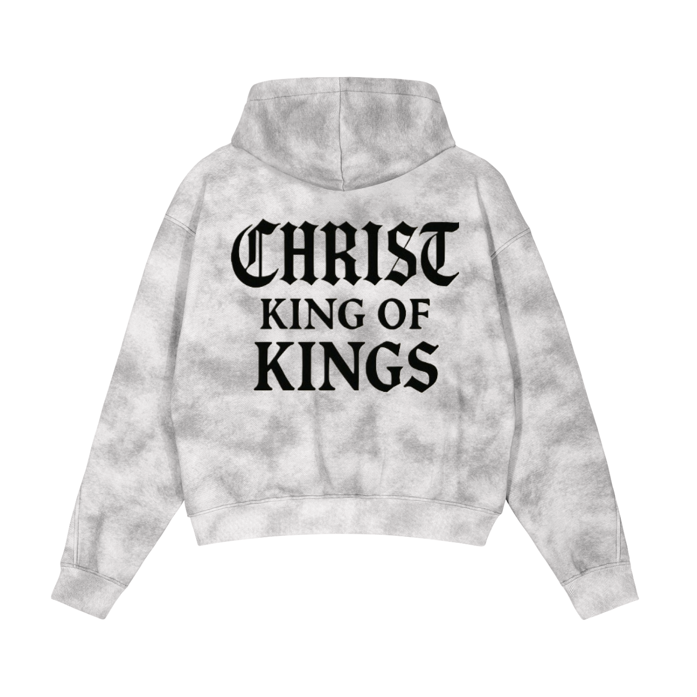 Dirty Washed Zip-Up Fleece Hoodie