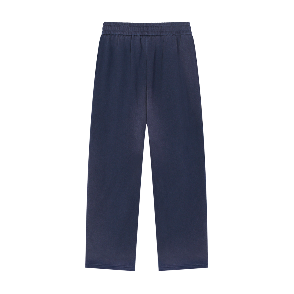 Sun Fade Raw Edge Straight-Leg Sweatpants