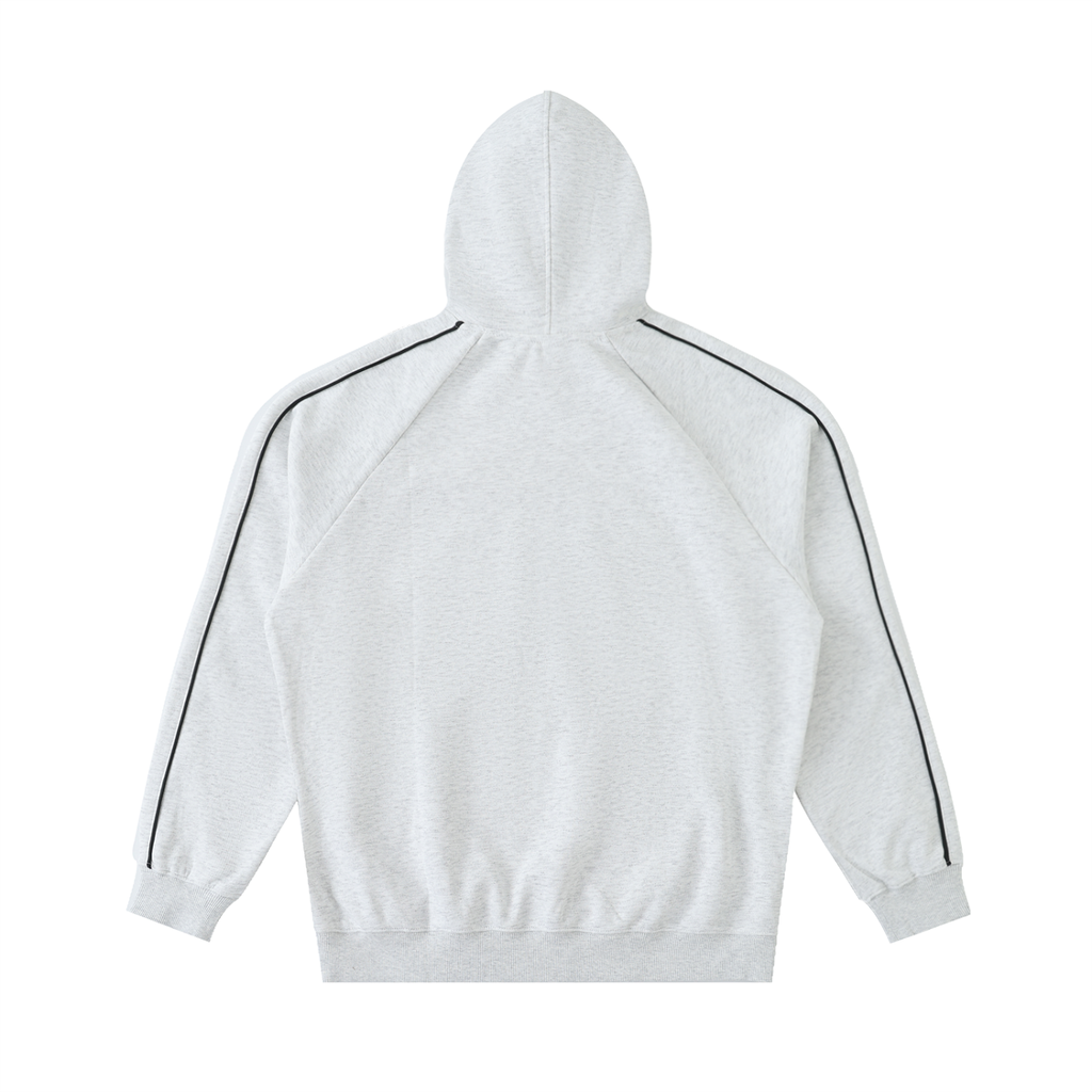 Contrast Piping Raglan Hoodie