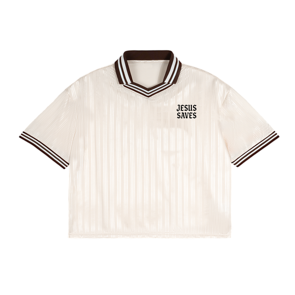 Contrast Stripes Polo Collar T-Shirt