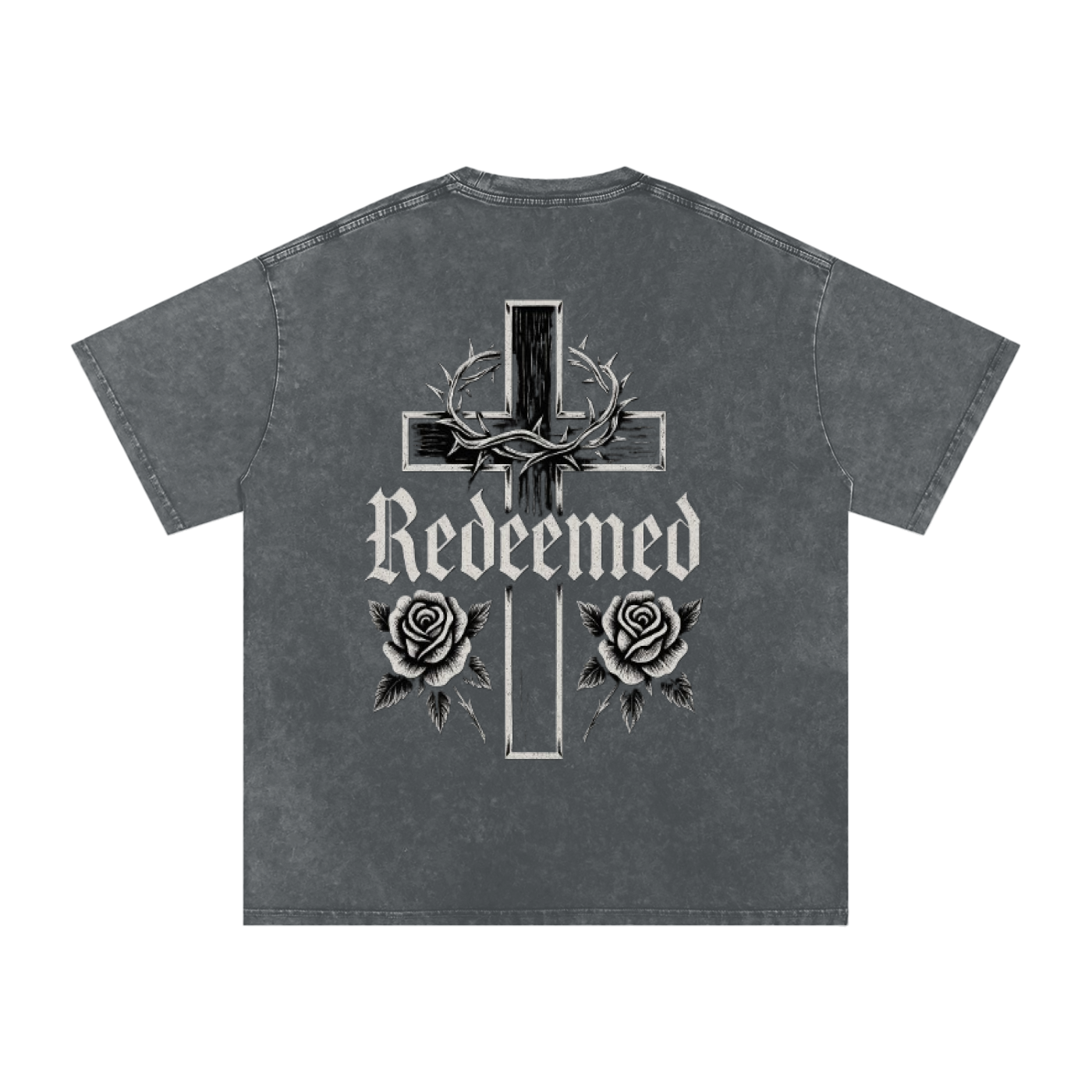 Snow Washed Oversized Cotton T-Shirt