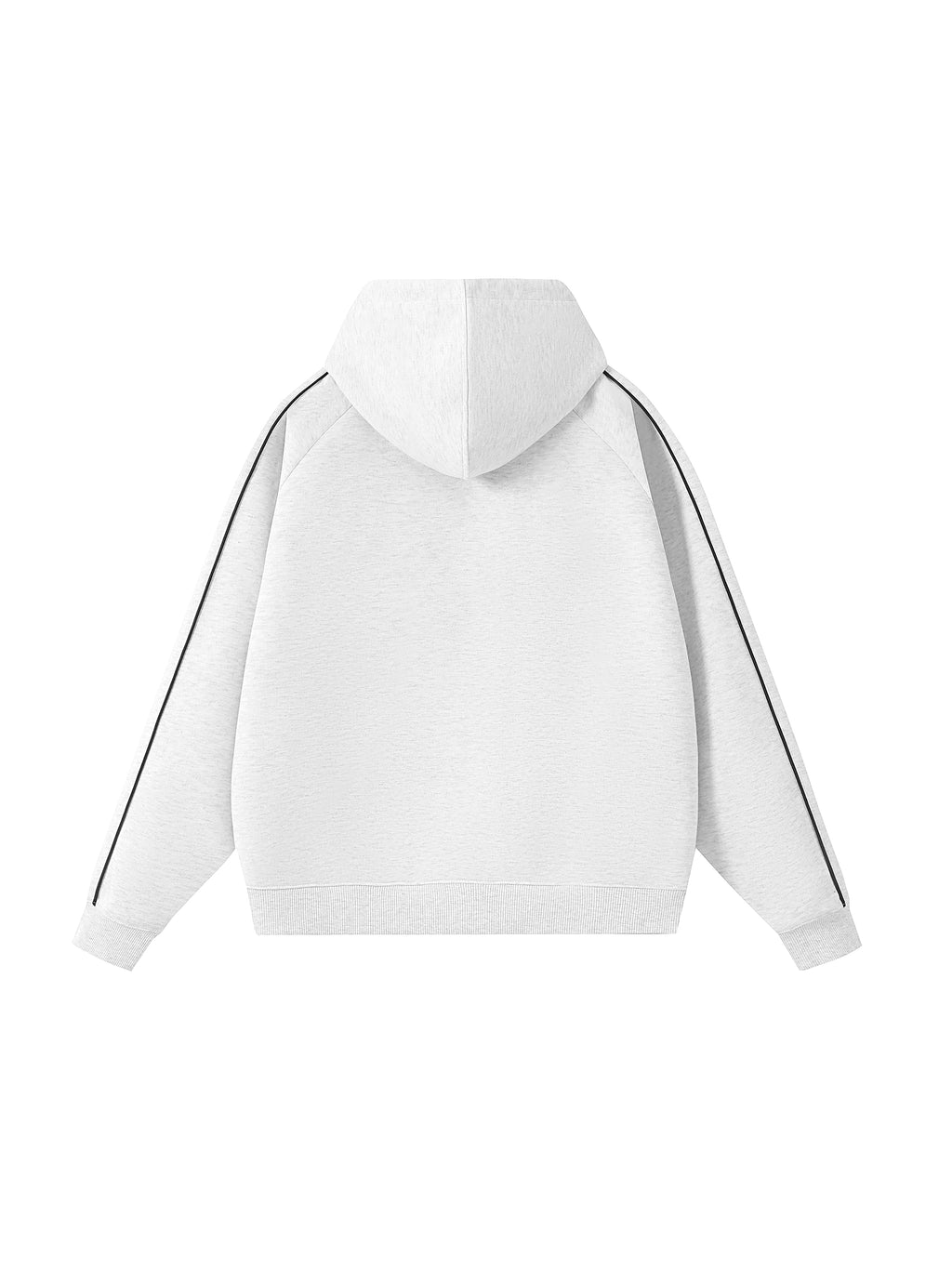 Contrast Piping Raglan Hoodie