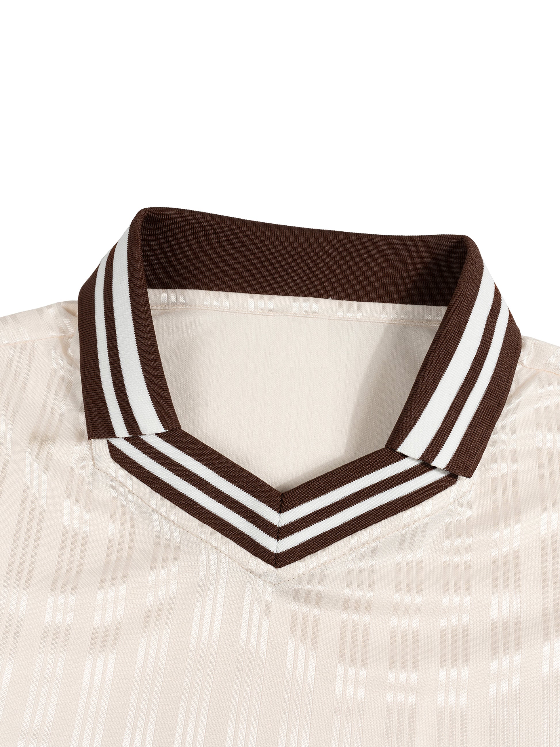 Contrast Stripes Polo Collar T-Shirt